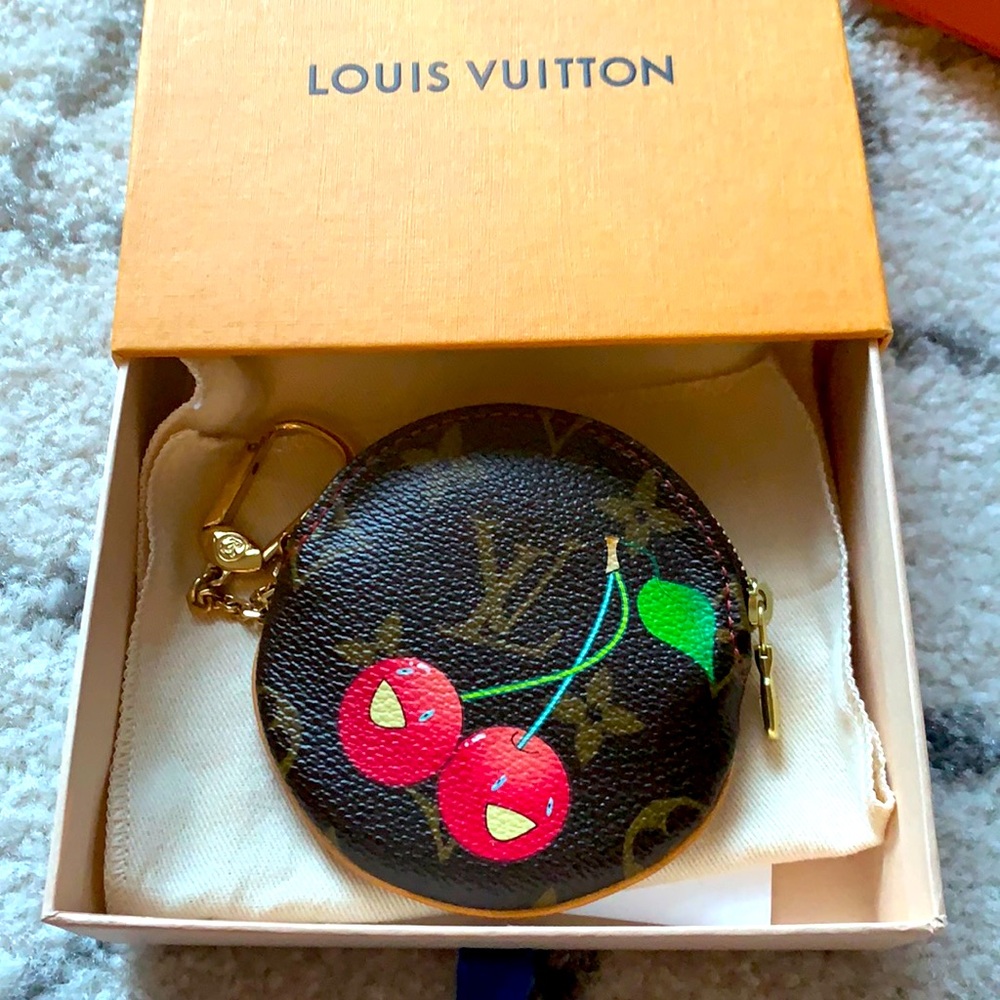 Louis Vuitton limited edition cerise coin purse